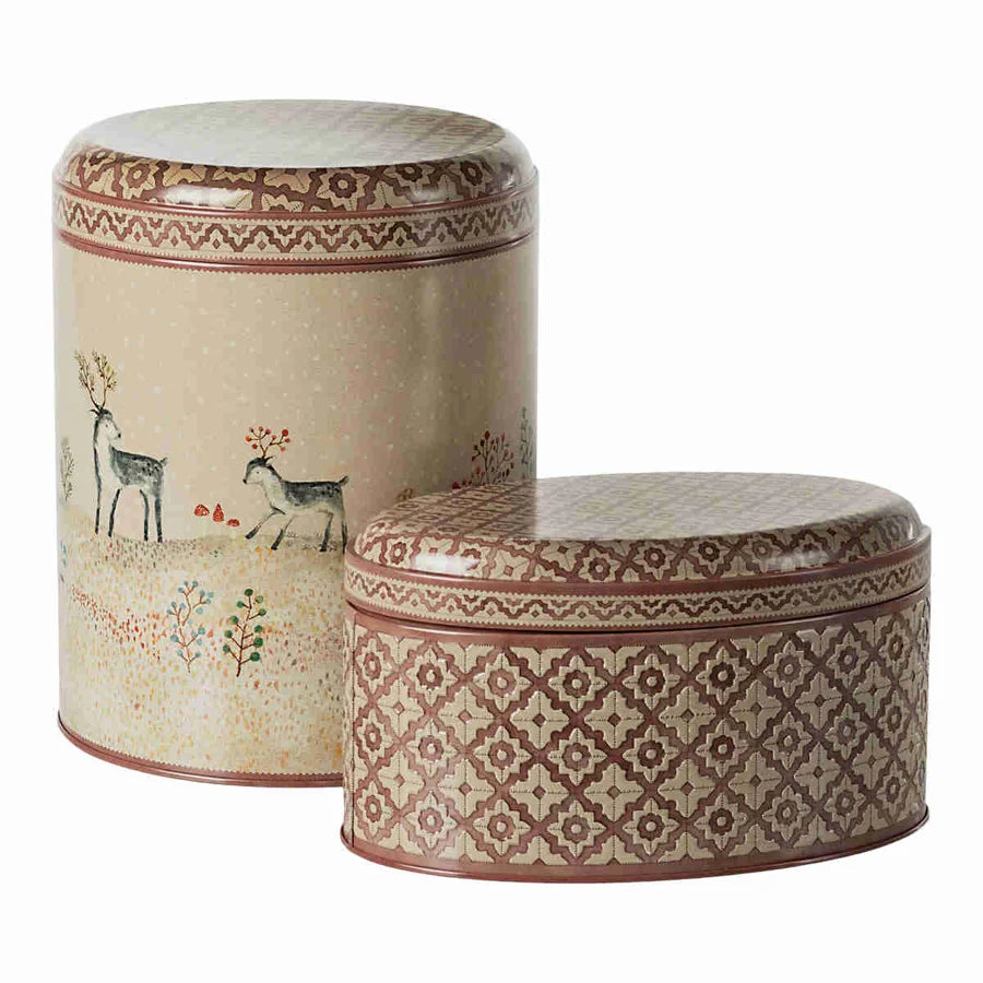 Maileg Winter Wonderland 2 Piece, Metal Box