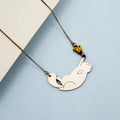 Materia Rica Cat with Butterfly Necklace