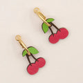 Materia Rica Ruby Cherry Earrings