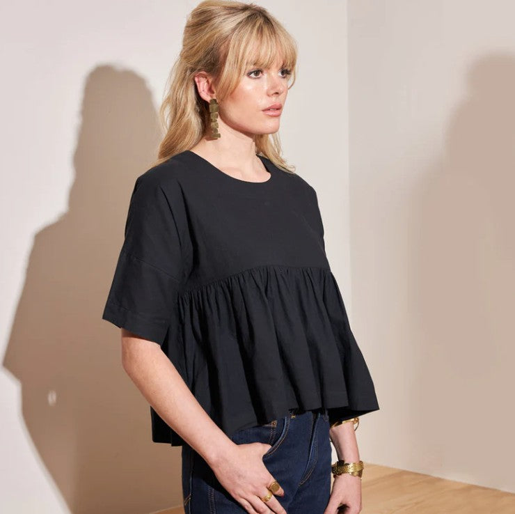 Mulxiply Boxy Ruffle Blouse