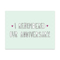 Near Modern Disaster I Remembered Our Anniversary Card