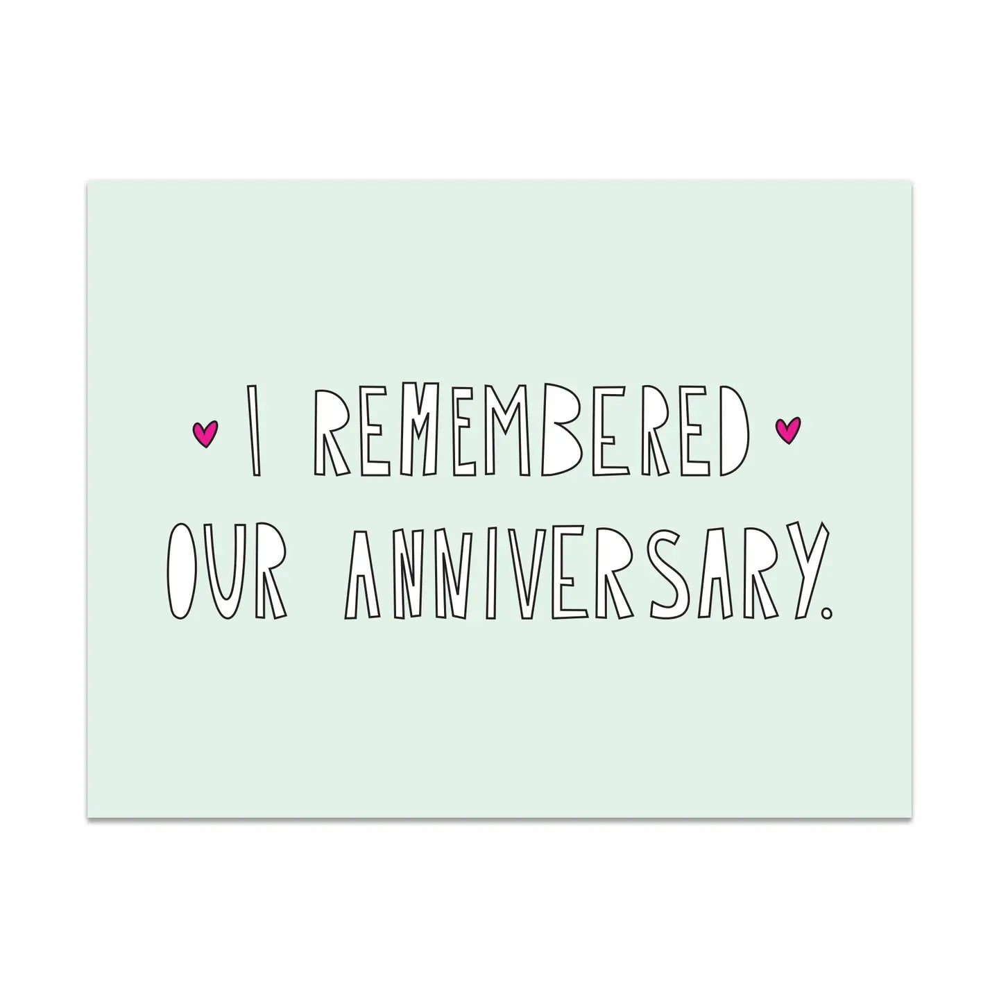 Near Modern Disaster I Remembered Our Anniversary Card