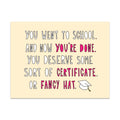 Near Modern Disaster Certificate or Fancy Hat