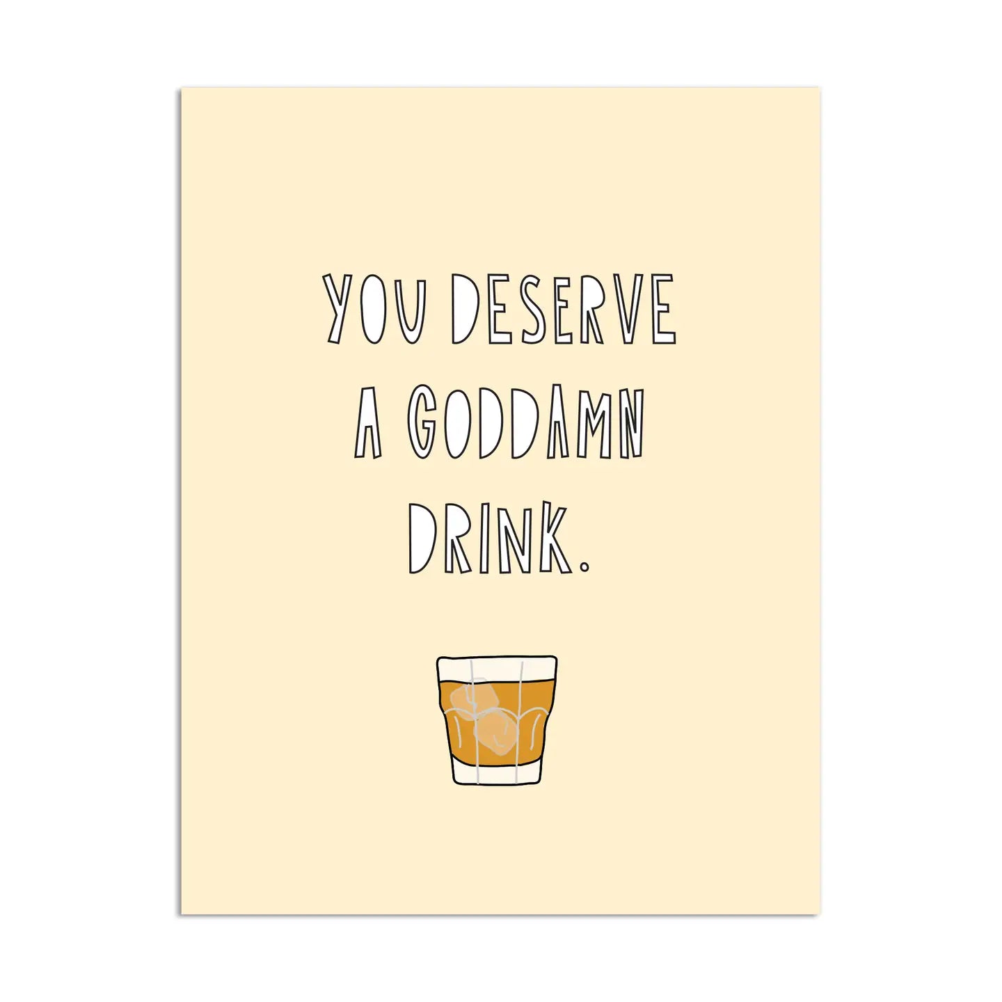 Near Modern Disaster Deserve a Drink card