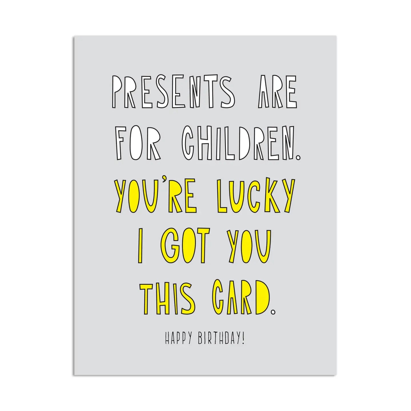 Near Modern Disaster Lucky Birthday Card