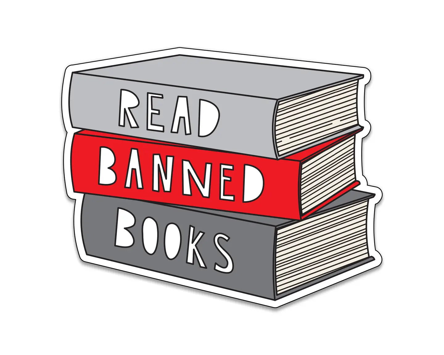 Near Modern Disaster Read Banned Books Sticker