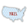 Near Modern Disaster USA Yikes Sticker