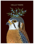 Hester & Cook Hello There Krestrel Card with Foil