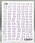 Westland Press So So So Sorry Card