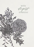 Rust Belt Love With Deepest Sympathy Card