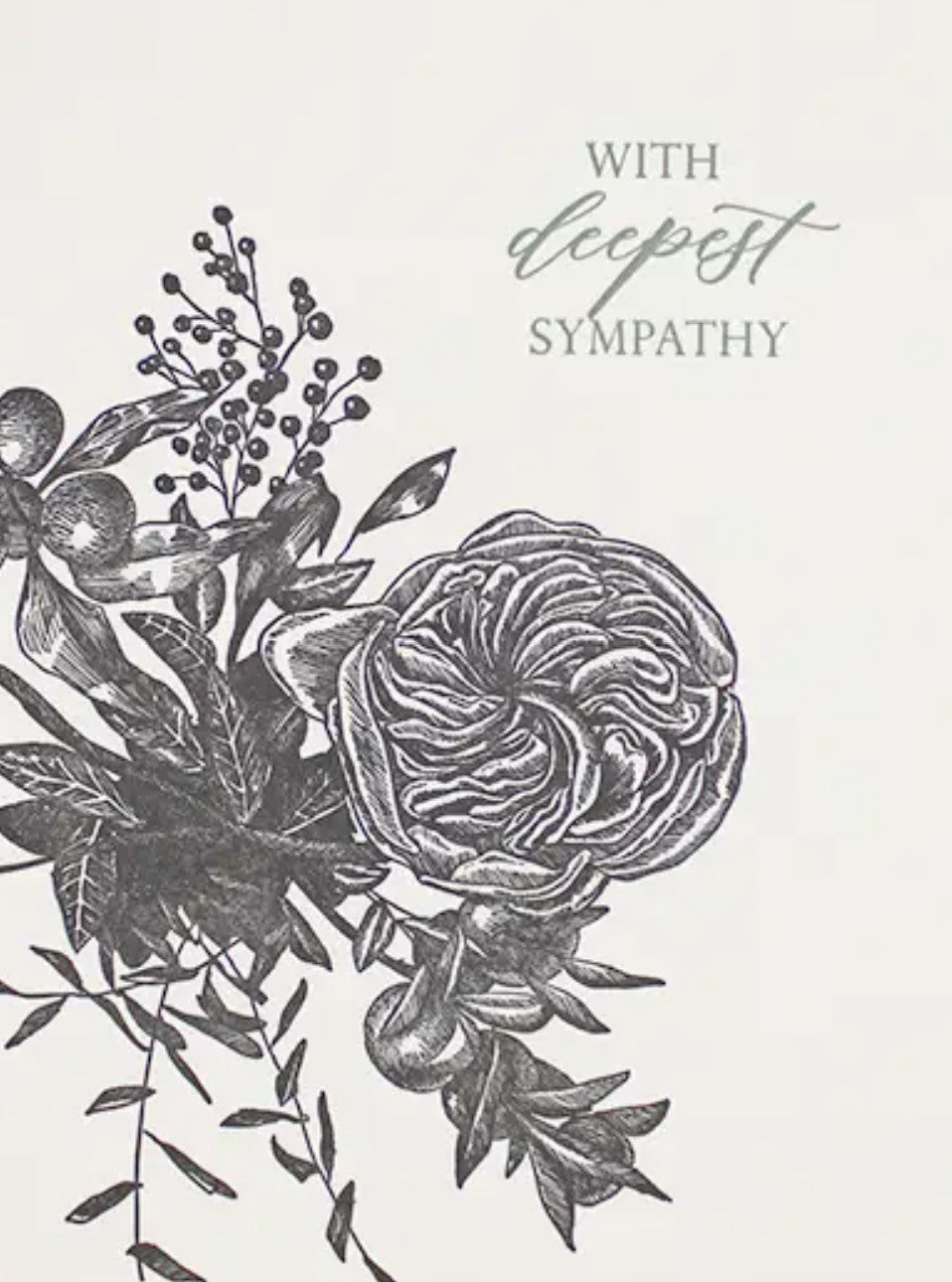 Rust Belt Love With Deepest Sympathy Card