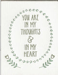 ink meets paper In Thoughts & Heart Card