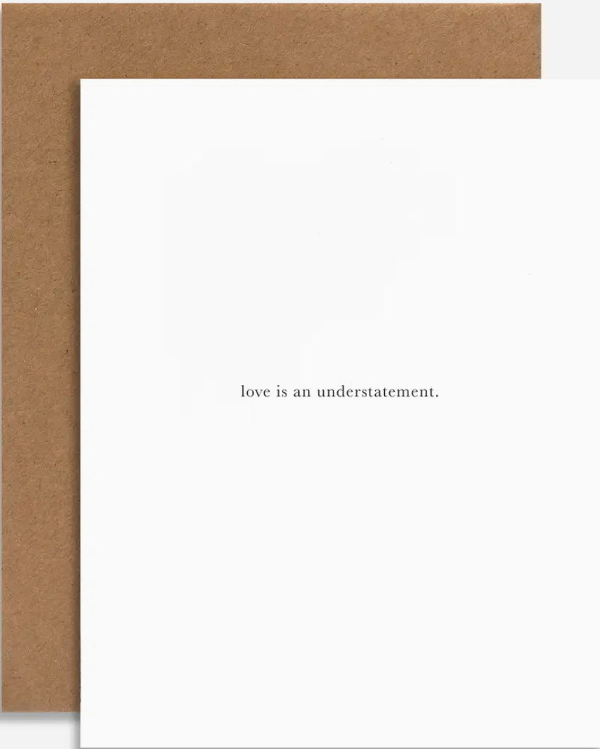 Souvenir Love is an Understatement Card