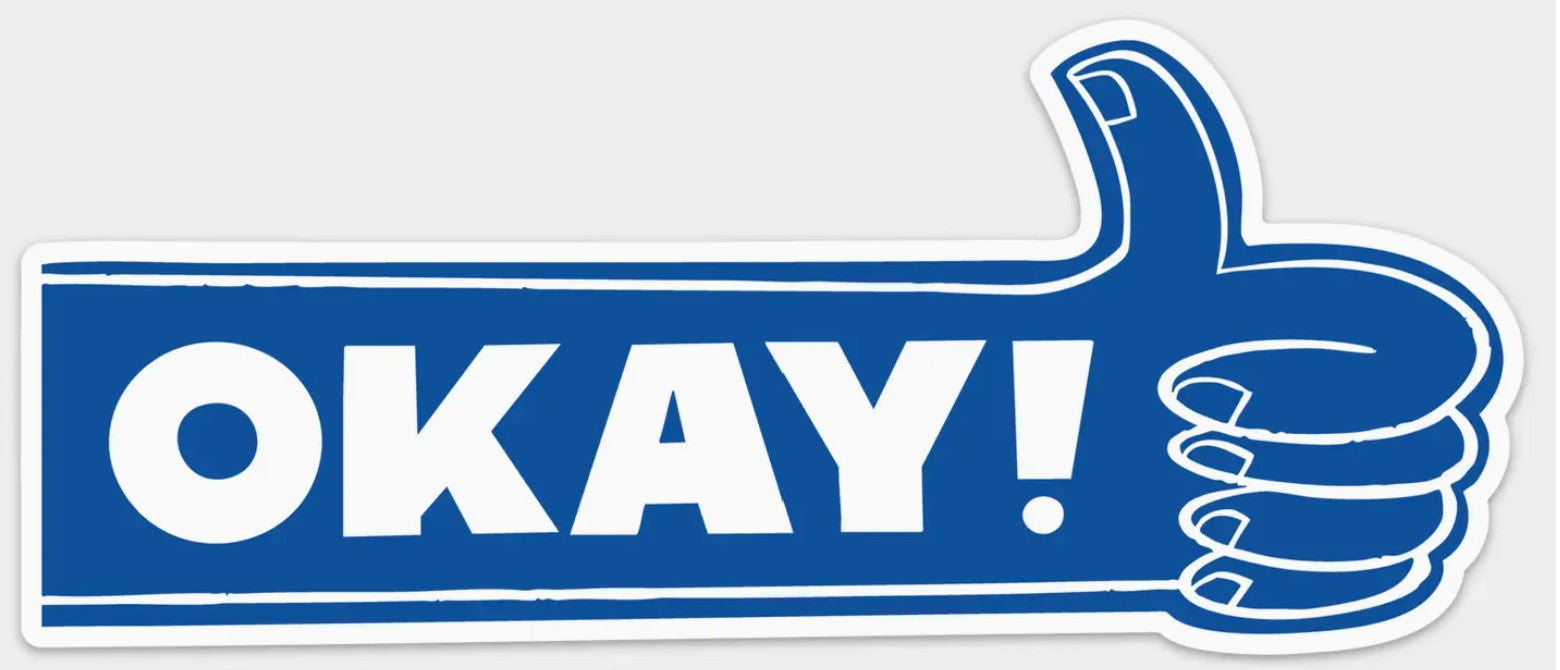 Pier Six Okay Bumper Sticker