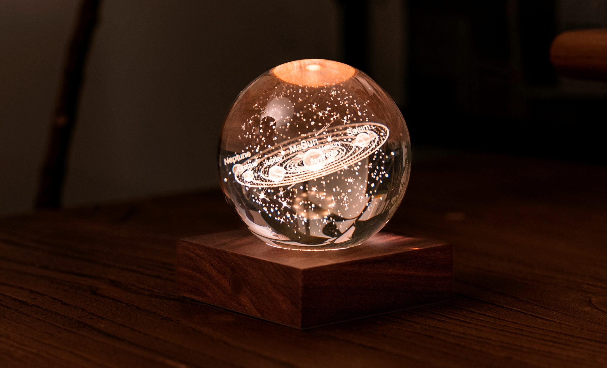 Gingko Amber Crystal Solar System