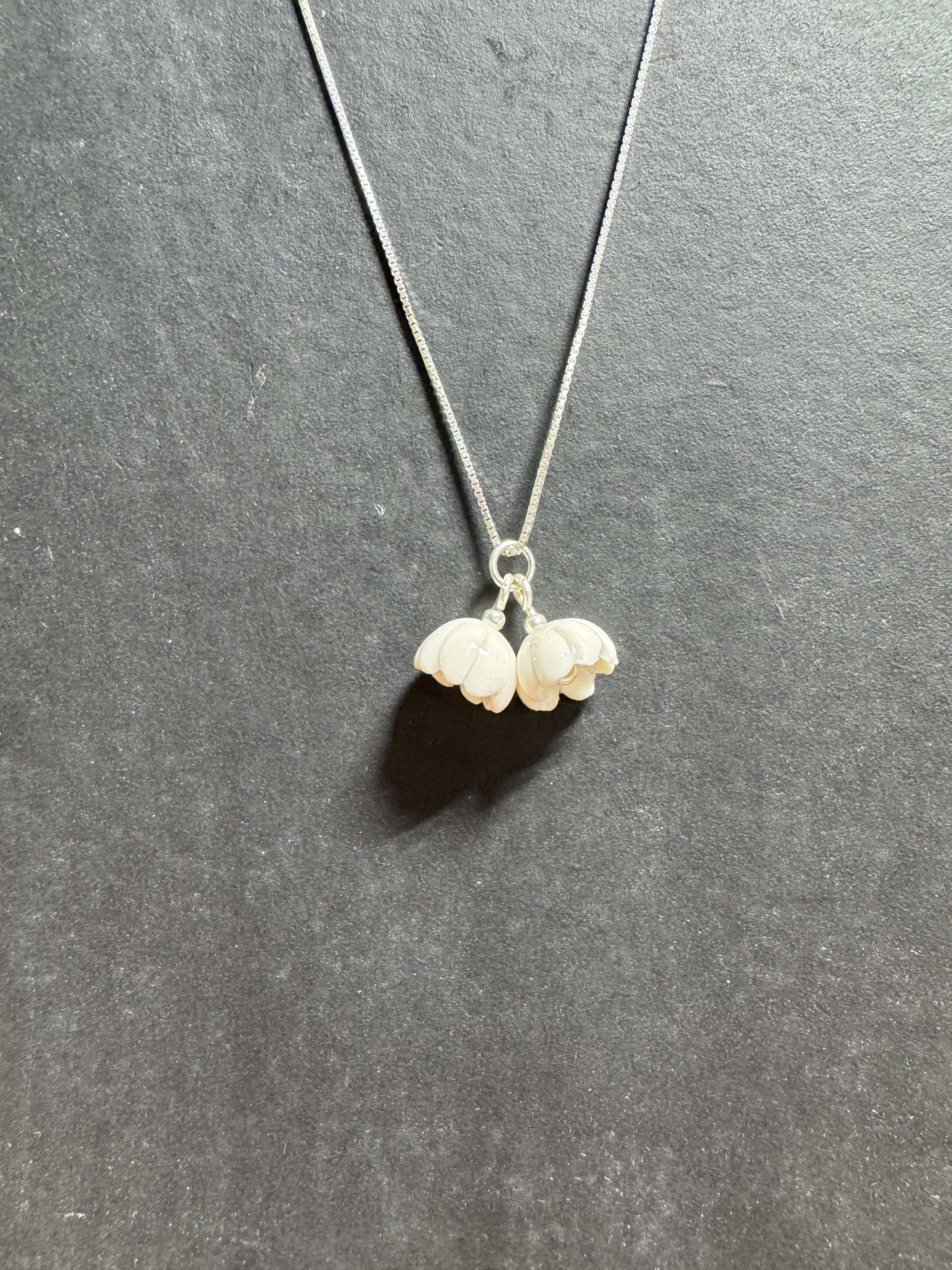 Purely Porcelain Lily of the Valley Necklace