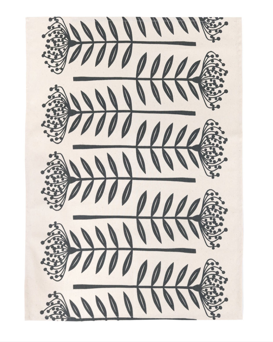 Skinny laMinx Tea Towel Tall Protea Charcoal