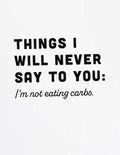 Jones Street Eating Carbs Card