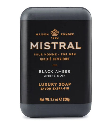 Mistral Black Amber Bar Soap