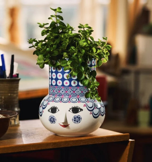Bjorn Wiinblad Olga Vase Blue