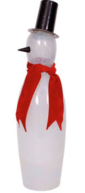 India House Snowman Slim Crackle Glass Luster