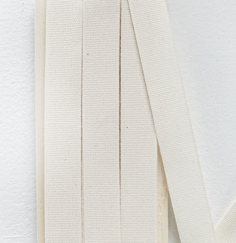 Studio Carta Tight Weave Cotton Ribbon 5/8", Natural