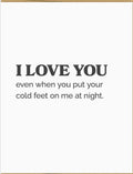Spacepig Press Love You Cold Feet