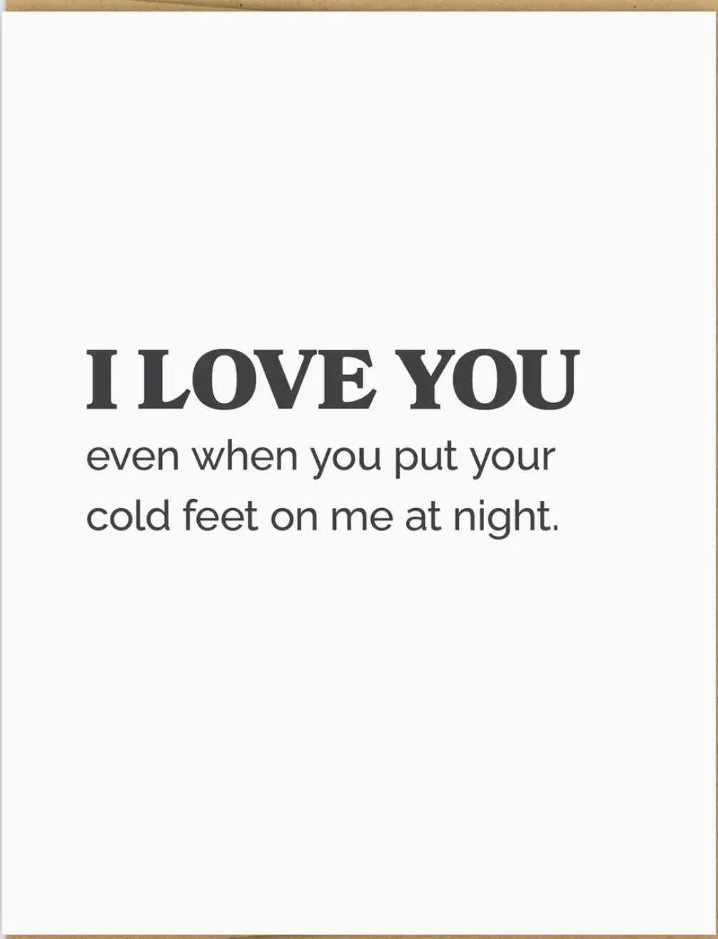 Spacepig Press Love You Cold Feet