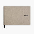 Souvenir Taupe Linen Guestbook