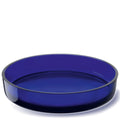 LSA Collective Low Glass Bowl, Cobalt