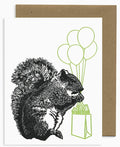 Lynnoleum Squirrel Birthday Card
