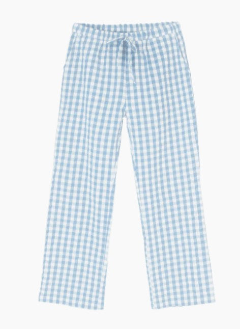 Juna Barbara Lounge Pants, Light Blue/White