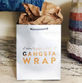 Steel Petal Press Gangsta Wrap Metallic Foil-Stamped Gift Bag