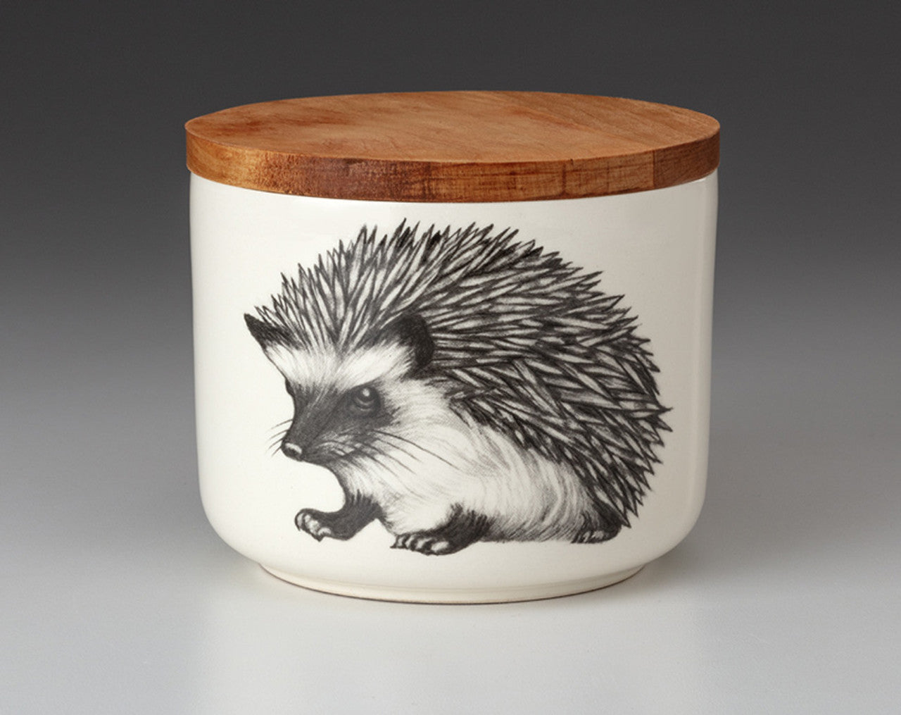 Laura Zindel Mini Canister with Lid: Hedgehog #1