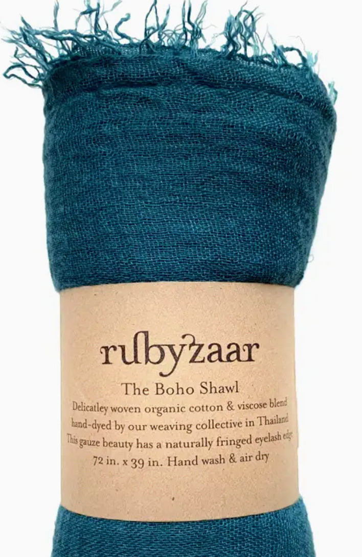 rubyzaar boho shawl