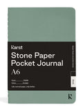 Karst Stone Paper Pocket Journal (A6), Eucalyptus