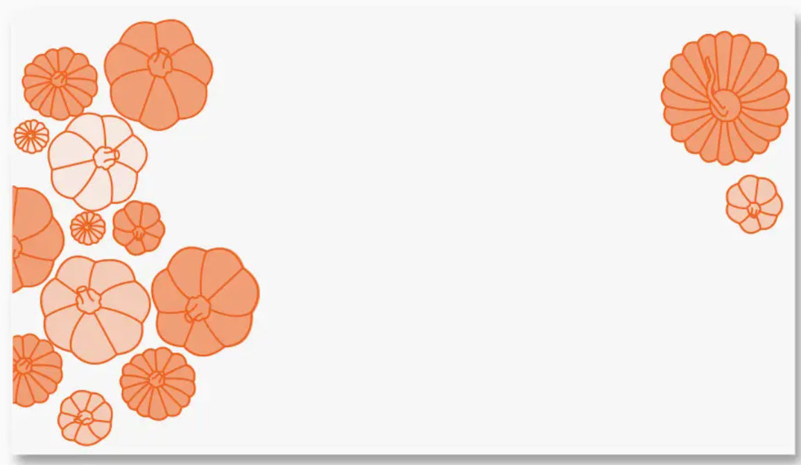 Quick Brown Fox Pumpkin Cards