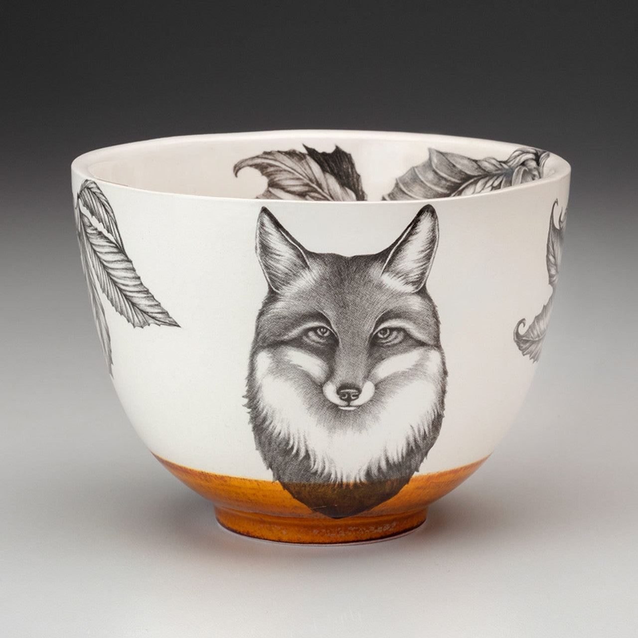 Laura Zindel Small Bowl: Fox Portrait