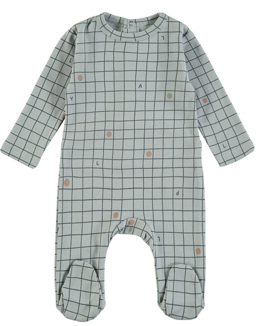 babyclic Footsie Checks Blue