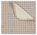 babyclic Wrapping Blanket Checks Nude
