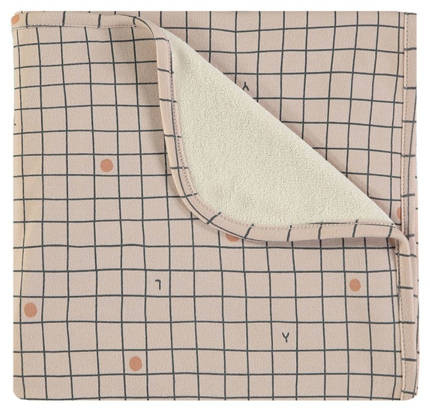 babyclic Wrapping Blanket Checks Nude