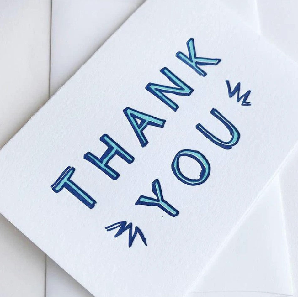 Steel Petal Press Baby Blue Thank You Cards (Box of 6)