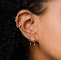 Larissa Loden badass script earrings