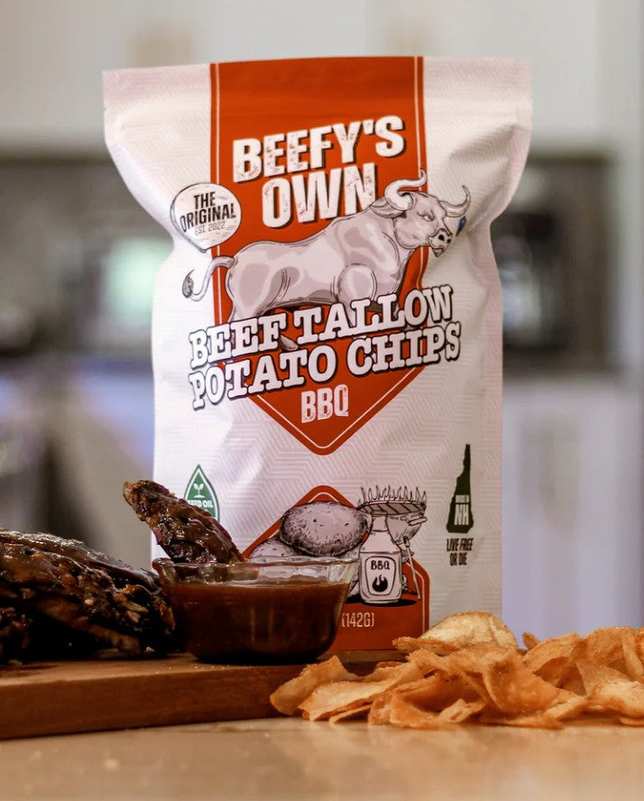 Beefy's Own Beef Tallow Potato Chips - BBQ