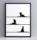 HAM Yoga Rabbit Print