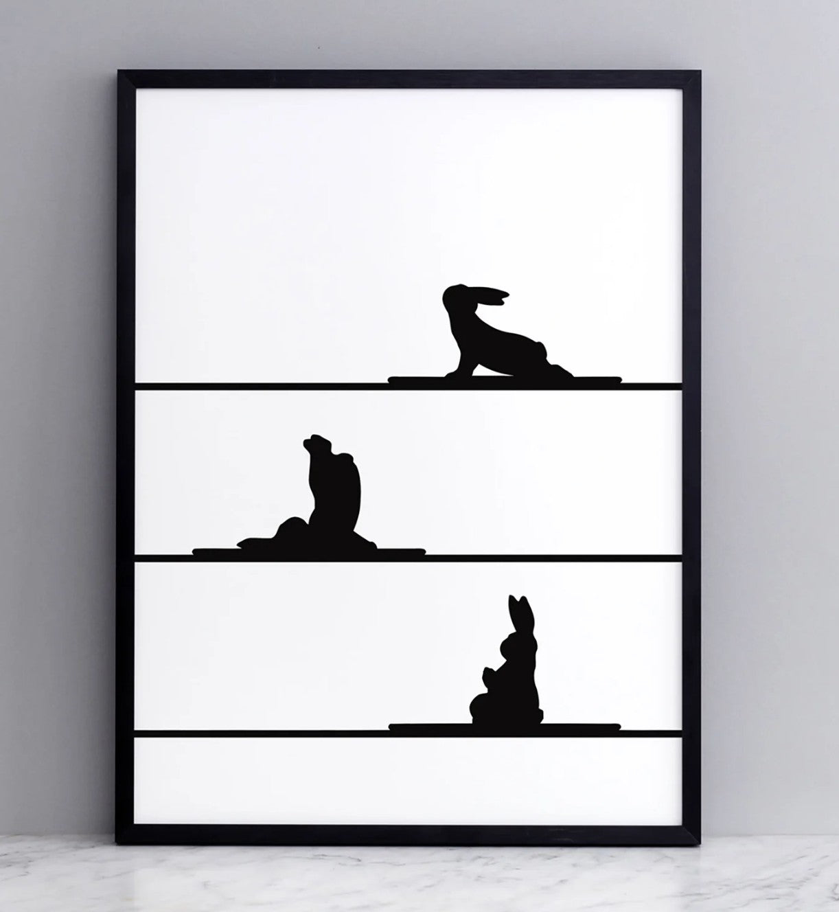 HAM Yoga Rabbit Print