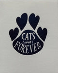Ladyfingers Letterpress Cats are Forever Card