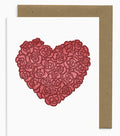Lynnoleum Floral Heart Card