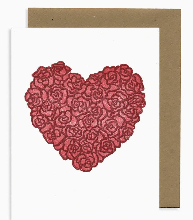 Lynnoleum Floral Heart Card