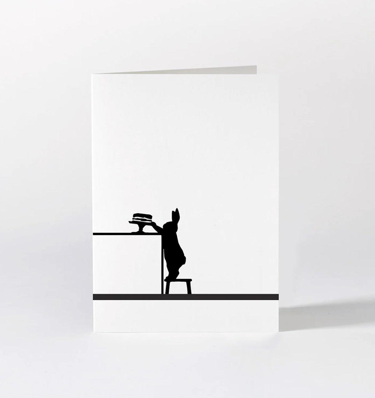 HAM Cake Loving Rabbit Card
